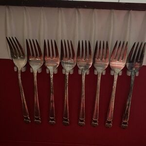 Elegant Silver Fork Set